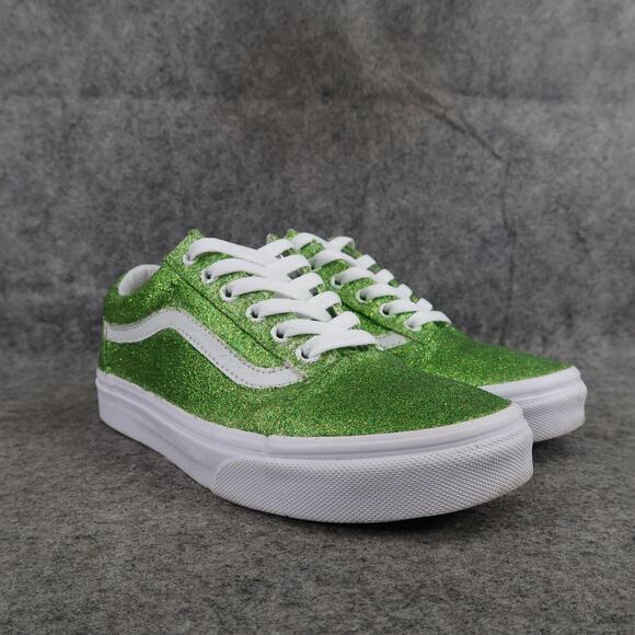 Vans Shoes - Vans Shoes Womens 6 Sneakers Old Skool Casual Skate Glitter Green Lace Up Active